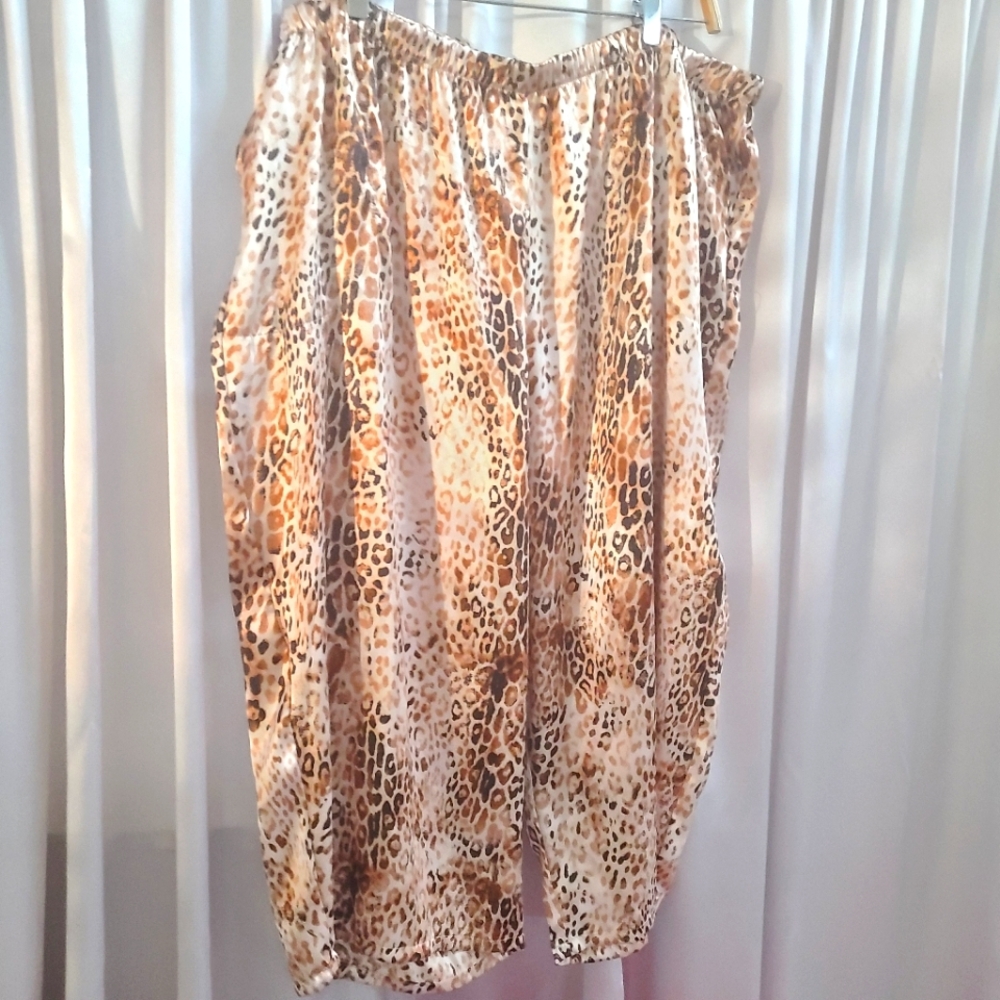 Leopard Print Skirt Sweet Treasures Sleep Pants 3X